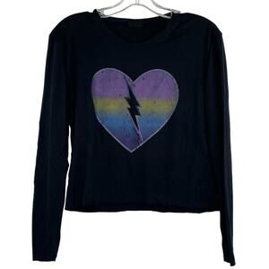 FireHouse Lightning Heart long sleeve top girls XL Ragg Tattoo Kids Boutique